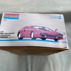 1991 Monogram 25th Anniversary Lamborghini Countach Vintage 1:24 Model Kit AS IS
