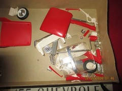 VINTAGE 1963 Monogram 1955 Chevrolet Belair Starbird Kit#PC83~PARTIAL BUILT