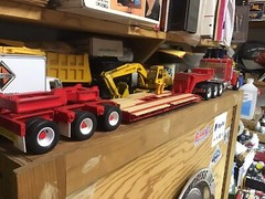 1/24-1/25 Scale Truck Trailer Model Accessories Lowboy Trailer Outriggers