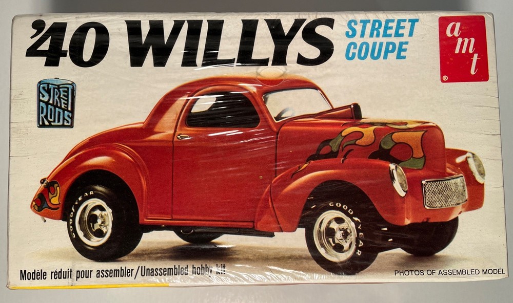 AMT ’40 Willys Street Coupe Gasser 1/25 Scale, Street Rods, Sealed (B266)