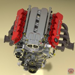 1:8-1:24 Scale V10 VIPER, 3D Resin Printed Kit with TREMEX T56 Transmission