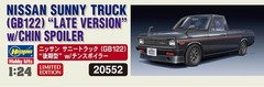 Hasegawa HA20552 1:24 Nissan Sunny Truck (Gb122) Late versie met Chin Spoiler Mo
