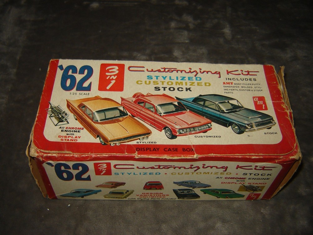 AMT 189 Original kit 1962 Ford Falcon Futura Box open Rare Kit Partial build