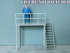 1/24 Scale Garage Loft Platform – Model Car Diorama Accessory