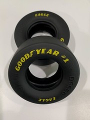 2 X 1:8 Scale Good Year Eagle #1 Drag Slick Tires FOR REVEL Model Car 3 5:8”X1.5