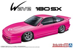 AOSHIMA The Tuned Car No.109 1/24 B-WAVE RPS13 180SX ’91 Ver.A Plastic Model Kit