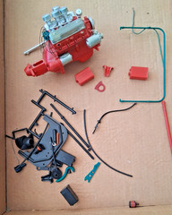 Orange Krate Hot Rod Kit Lindberg 1977 Big 1/8 Scale *JUNKYARD PARTS SALE*