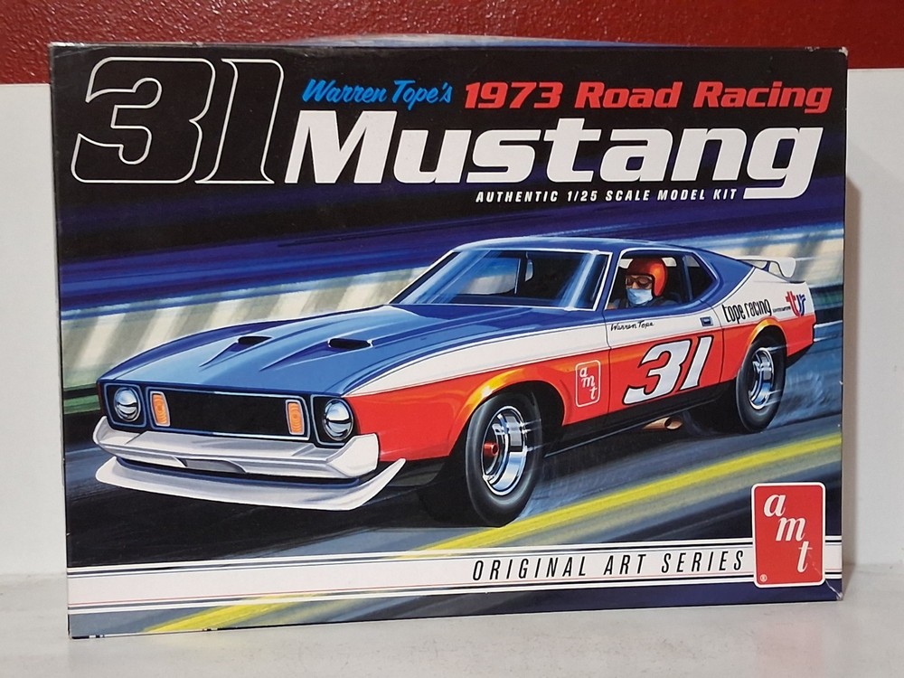 Warren Topes #31 1973 FORD MUSTANG ROAD RACE Model cat Kit Sealed Bags Art