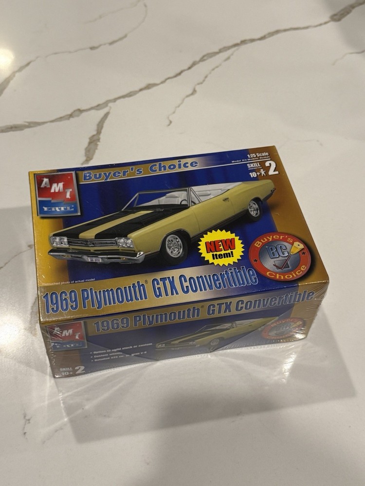 AMT 1/25 1969 69 Plymouth GTX Convertible Model Kit BC Buyer’s Choice SEALED