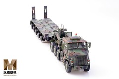 1：72 Oshkosh M1070 Heavy Tank Trailer NATO Tricolor Painting Metal+Plastic Model