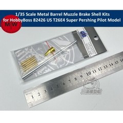 1/35 US T26E4 Super Pershing Pilot Metal Barrel Muzzle Brake for HobbyBoss 82426
