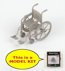 MJ Miniatures 1/35 Wheelchair with Swivel Footrests (1 pc) [MODEL KIT] MJEZ35021