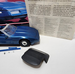 Monogram Metal Flake 1987 Corvette Roadster Model Kit # 2742 Prebuilt