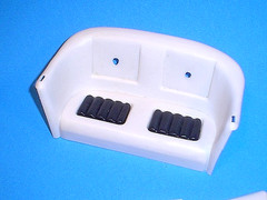 NEVER USED WHITE VINYL PARTS FOR 1/8 SCALE 1976 LINDBERG BIG RED ROD MODEL KIT