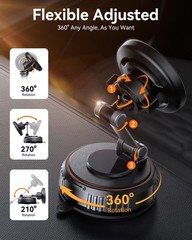 for MagSafe Car Mount[3600gf Strong Magnet & 89+LBS Suction Base]Vacuum Magne…