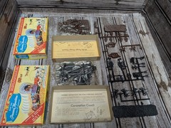 2 Ideal Precision Miniatures Wagon Hansom Cab Coach Plastic Scale Model Kit