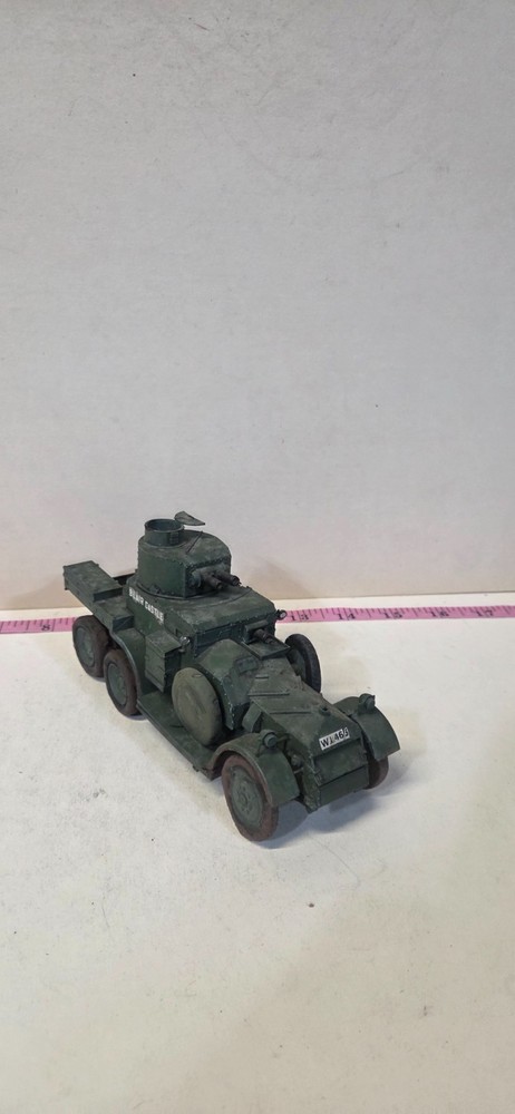 Built Painted 1/35 WWII British Lanchester Mk II Armoured Car Recon Vehicle Kit