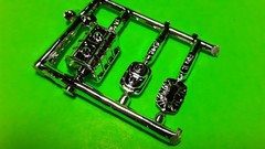 396 454 Engine Gasser Spirit of 57 Chevy Bel Air 1/25 Headers Blower Weland
