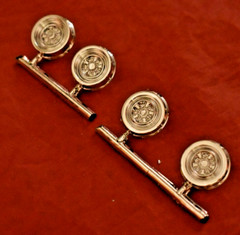 AMT 1969 Ford Galaxie Chrome Revese Wheel Backs 1/25