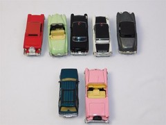 7 Pcs Vintage 1950s American Classic Model Cars Collection
