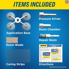 Rain-X 600001 Windshield Repair Kit – Quick and Easy Durable Resin Based