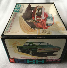 Vtg AMT 68 Ford Mustang GT 1/25 Model Car Kit Customizing 6168-200 Partial Built