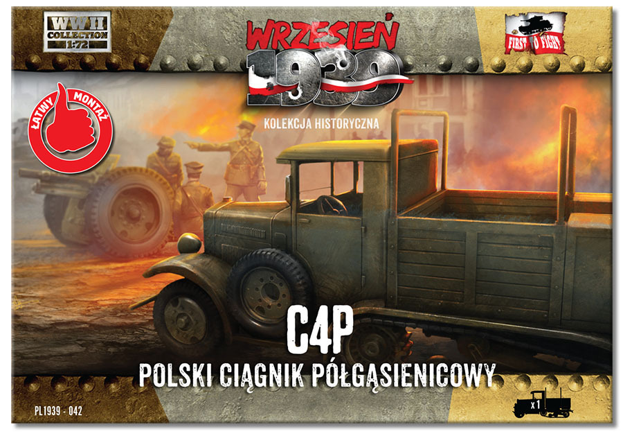 FIRST TO FIGHT 042 C4P Polish half-track tractor scale 1/72