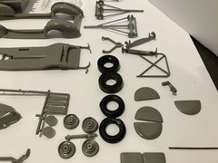 VINTAGE AMT 3 in 1 1940 FORD COUPE CUSTOMIZING MODEL KIT In BOX Extra Parts