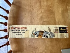 Vintage Revell Motorized Competition Porsche 1/24 Built Model Kit with Box