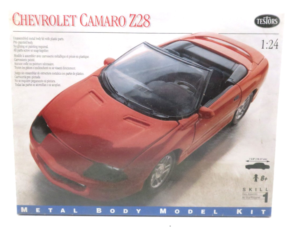 Testors 1/24 Chevrolet Camaro Z28 Plastic Model Kit #180 SEALED