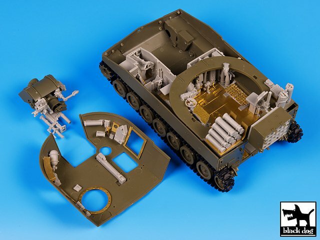 Black Dog 1/35 M109A2 SP Howitzer Interior Accessories Set (for AFV Club) T35101
