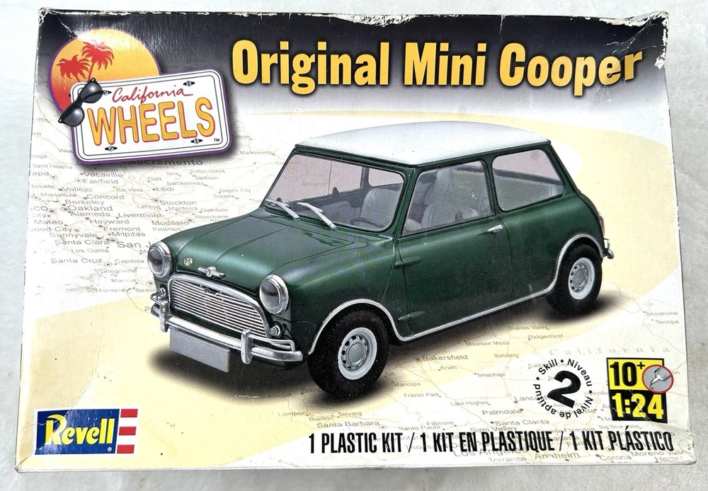 Revell 1/24 Original Mini Cooper California Wheels 85-4035 Model Kit OPEN BOX