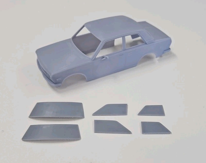 ABS-LIKE RESIN 3D PRINTED 1/25 1970 DATSUN 510 BODY