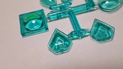 77 1977 Ford Surfer Van 1/25 Kustom Blue Tint Glass Diamond Bean Portal Window
