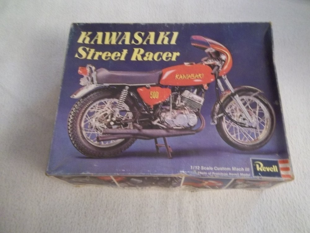 RARE 1972 Kawasaki Street Racer Motorcycle 1/12 Model Kit 1972 COMPLETE UNBUILT