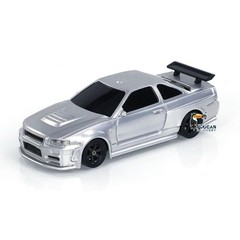 USED 1:43 Drift Race Car Remote Control Car 4WD Tyres Traffic Cones RTR Car