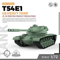 SSMODEL SS72531 1/72 25mm Military Model Kit US T54E1 Heavy Tank