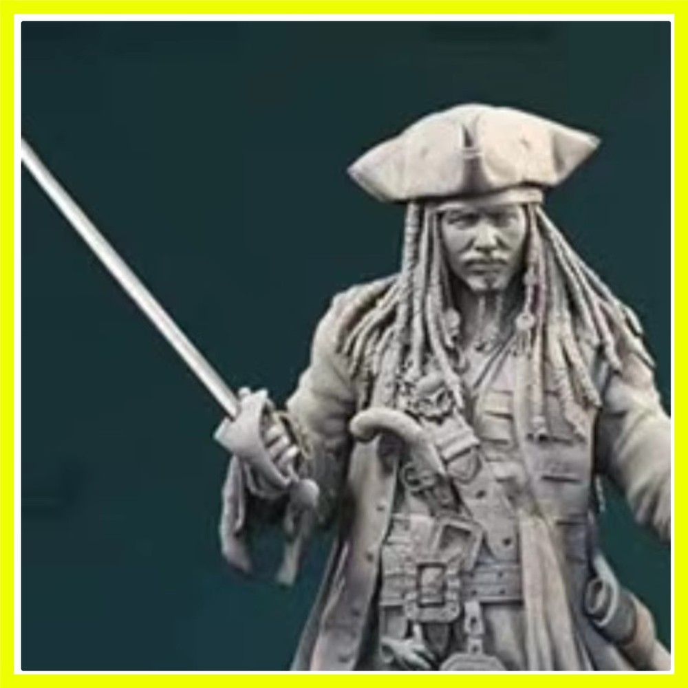 Interesting Pirates 1/24 Scale 75mm Resin Body Assembled Model Kit Fantasy 3D…