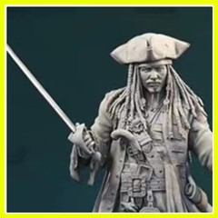Interesting Pirates 1/24 Scale 75mm Resin Body Assembled Model Kit Fantasy 3D…