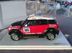 1/43 TSM Mini Countryman,Dakar Rally ,4WD, red/wh. Roof,no305, mint!!!