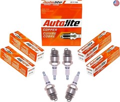 Autolite 3116 Copper Non-Resistor Automotive Replacement Spark Plugs (4 Pack)