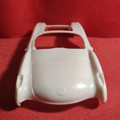 Body Shell & Frame 1960 Chevy Corvette 1:25 Scale Model Car Part MPC