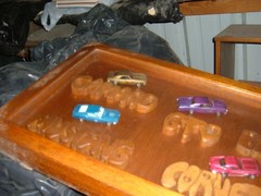 7 AMT ALL STARS 60’S MUSCLE CARS COFFEE TABLE TOP / WALL HANGING