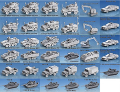 3D printed Military vehicles Tank models 100’s to Choose from in all scales (P1)