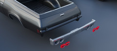 ABS-LIKE RESIN 3D PRINTED 1/25 1973 CHEVROLET EL CAMINO FULL KIT