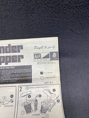 MPC Thunder Chopper 1-1423 1970 Original Instructions Manual Motorcycle Bike