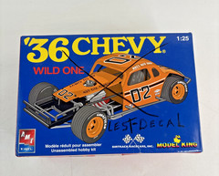 AMT ’36 Chevy Wild One Dirt Track Model Kit 1:25 21374P OPENED BOX