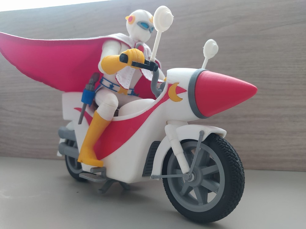 Gekko Kamen, Moonlight Mask, Capitán Centella and Bike 1/12 Scale 8,5 Inches