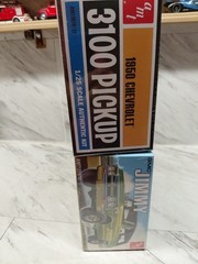(2)Model KITs NIB,unopened 1950/3100 Chevy Pickup, Jimbo Gmc Jimmy,factory Seale