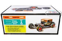 SKILL 2 MODEL KIT 1925 FORD T “CHOPPED” SET OF 2 PCS 1/25 SCALE BY AMT AMT1167